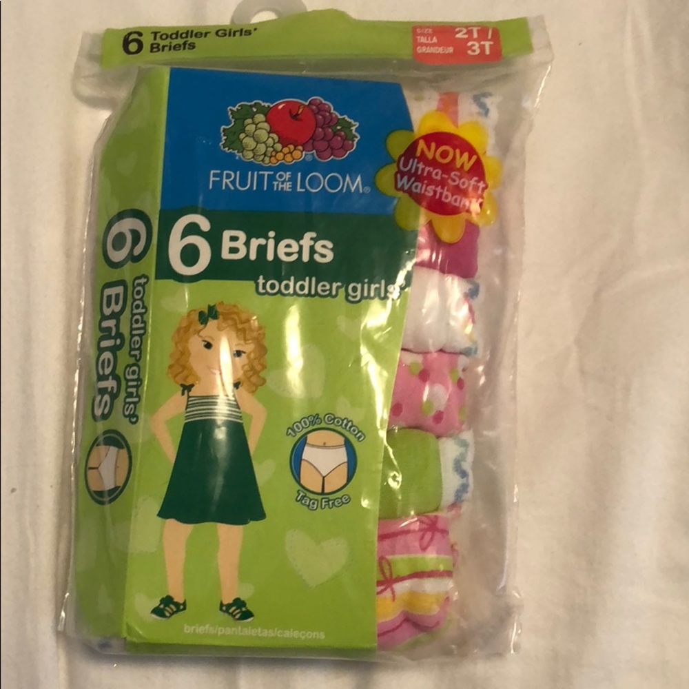 Fruit of the loom toddler girls under 100% cotton